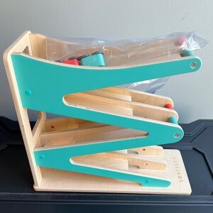 Lovevery car ramp from the 16, 17 and 18 month old kit